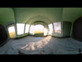 Crua Loj - All Weather 6-person Tent - 360' view from inside the living area