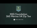 King's Camo XKG Foundation 260 Merino 1/4 Zip Tee