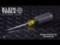 Klein Tools #2 Square Screwdriver 4'' Round Shank