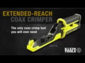 Klein Tools Extended Reach Coax Crimper