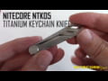 Nitecore NTK05 Titanium Folding Scalpel Keychain Knife
