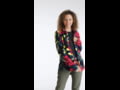 Burton Women's Hearth Snap Up Fleece - Hibiscus Pink Oversized Floral