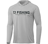 Image of 13 Fishing James Pond Long Sleeve Logo Performance Hooded Shirts - Men's
