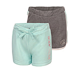 Image of Body Glove Girls' Solid and Side-Stripe Shorts Set 7-12 - Blue &amp; Dark Grey 929DCA67