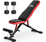 Image of Flybird Fitness Adjustable Weight Bench FB299 w/ Hex Dumbbells
