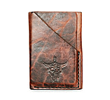 Image of Montana Knife Company MKC Bison Skull Mini Leather Wallet