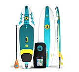 Image of Aquapac Navigator+ 10'6 Inflatable Paddle Board - Aqua/White C79D9C0C