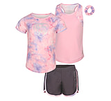 Image of Body Glove Girls' Three-Piece Foil Logo Tie-Dye Set 4-6X - Blue &amp; Pink 9623CCCF