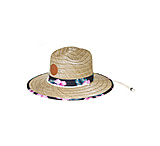 Image of Body Glove Straw Lifeguard Hat with Print Trim - Natural/Print 42727F31
