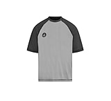 Image of Body Glove Raglan Loose-Fit Short-Sleeve Rash Guard - Black/Charcoal AB43A13A