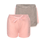 Image of Body Glove Girls' Solid and Side-Stripe Shorts Set 7-12 - Light Pink &amp; Grey 07EB9A6C