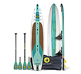 Image of Aquapac Dynamic Deuce 15' Inflatable Combo Paddle Board Kayak - Blue/Green AF77166E
