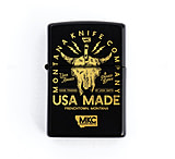 Image of Montana Knife Company Bison Skull Traditional Windproof Zippo Lighter