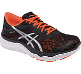 Image of Asics 33-M Road Running Shoe - Men's-Onyx/Silver/Orange-Medium-10.5 US