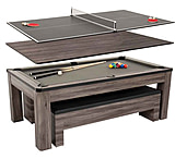 Image of Atomic Hampton 3-In-1 Combo Game Table Billiards, Ping Pong, Dining