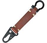 Image of Baladeo Colonel Keychain Carabiner with Brown Leather