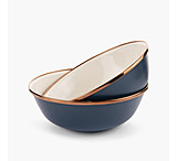 Image of Barebones Enamel 2-Tone Bowl Set Indigo Blue 747C0B1B