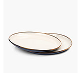 Image of Barebones Enamel 2-Tone Deep Plate Set Indigo Blue 8A27E213