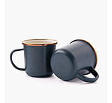 Image of Barebones Enamel 2-Tone Mug Set Indigo Blue 2C572DEC