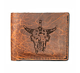 Image of Montana Knife Company Mkc Bison Skull Leather Wallet