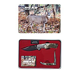 Image of Bear &amp; Son Cutlery 2-Piece Knife Tin w/ Whitetail Deer Scene