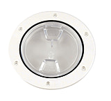 Image of Beckson Marine 4&quot; Clear Center Screw-Out Deck Plate