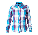 Image of Berghaus Explorer Eco Long Sleeve Shirt - Women's-Purple/Turquoise-Medium