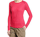 Image of Berghaus Stripe Base Long Sleeve Crew Tee - Women's-Pink-Medium