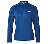 Image of Berghaus Tech Base Long Sleeve Zip Tee - Men's-Dark Blue-Large