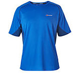 Image of Berghaus Tech SS Crew Neck Tee - Men's-Blue/Dark Blue-Large