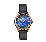 Image of Bertha Georgiana Mother-Of-Pearl Leather-Band Watch