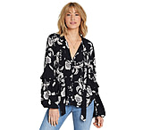 Image of Billabong Birds Eye Floral Print Long Sleeve Top - Womens