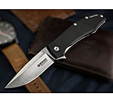 Image of Boker Manufactur Solingen KMP22 Folding Knife, Flipper, Framelock w/ Pocket Clip