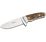 Image of Boker USA Arbolito Stag Fixed Blade Knife w/ Leather Sheath - 8.63in Overall Length