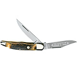 Image of Boker USA Hunter Stag 9 1/4" Folding Knife w/ Leather Sheath