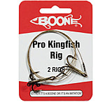 Image of Boone Bait 18in King Fish Pro Rig 40LB 1x7 Bronze Non-Coated Wire #2 VMC Treble Hook