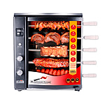 Image of BRAZILIAN FLAME 05-LX Black Gas Rotisserie 5 Skewer Grill