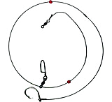 Image of Breakaway RF1 Redfish Rig 12/0 Circle Fish Finder Steel Leader