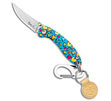 Image of Brighten Blades LOVE Keychain Frame Lock Knife Heart Aluminum 1.7 Satin 6DB2291E