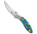 Image of Brighten Blades LOVE Liner Lock Knife Heart Aluminum 2.6 Satin A382DDC7