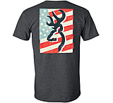 Image of Browning Bg Men's T-shirt Vintage Flag X-large Dark Heather&lt;