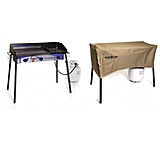 Image of Camp Chef Expedition 3X Triple Buner Stove W/Griddle, Detachable Legs, Windscreen Sg60