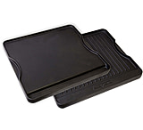 Camp Chef 16in Reversible Pre-Seasoned Cast Iron Grill/Griddle, Black, CGG16B
