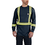 Image of Carhartt Flame-Resistant Striped Force Cotton Long Sleeve T-Shirt - Men's
