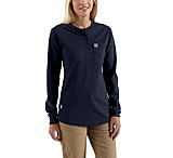 Image of Carhartt Flame-Resistant Womens Force Cotton Long Sleeve Henley