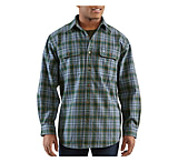 Image of Carhartt Hubbard Plaid Shirt - Men's-Black-Small