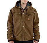 Image of Carhartt Sandstone Hooded Multi Pocket Jacket - Mens