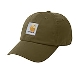 Image of Carhartt Signature Canvas Workflex Cap - Men's-Army Green-X-Large