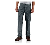 Image of Carhartt Twill Double-Front Work Pant - Men's-Dark Gray-34 Waist-Long Inseam