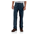 Image of Carhartt Twill Double-Front Work Pant - Men's-Navy-36 Waist-Long Inseam